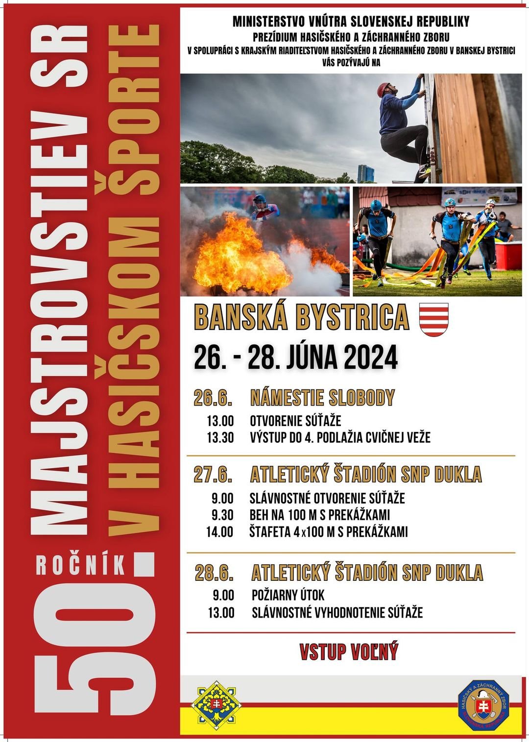 449112058_792212023089689_5913165818619964911_n.jpg Banská Bystrica : BANSKÁ BYSTRICA BUDE HOSTIŤ MAJSTROVSTVÁ SLOVENSKA V HASIČSKOM ŠPORTE, PLATIŤ BUDÚ AJ DOČASNÉ DOPRAVNÉ OBMEDZENIA
Hasiči a hasičky si zmerajú sily, aj keď…