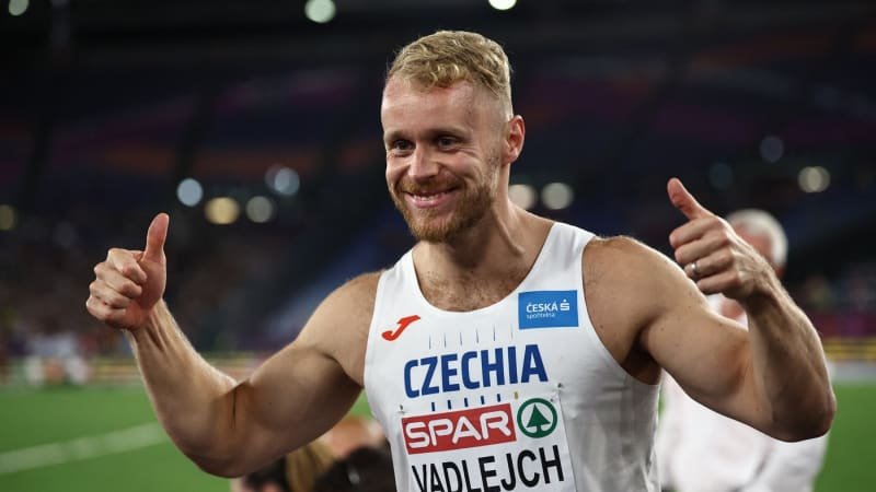 Poslední pokus mu zajistil zlato. Oštěpař Vadlejch na šampionátu v Římě zazářil Poslední pokus mu zajistil zlato. Oštěpař Vadlejch na šampionátu v Římě zazářil