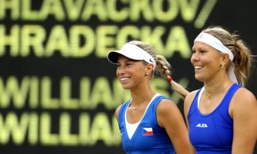 Kojení při rozhovoru, stydící se Nadal. Tenisové mámy Hlaváčková a Hradecká o životě po životě