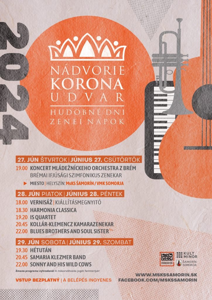 Už tento týždeň: Hudobné dni Nádvorie Korona Už tento týždeň: Hudobné dni Nádvorie Korona