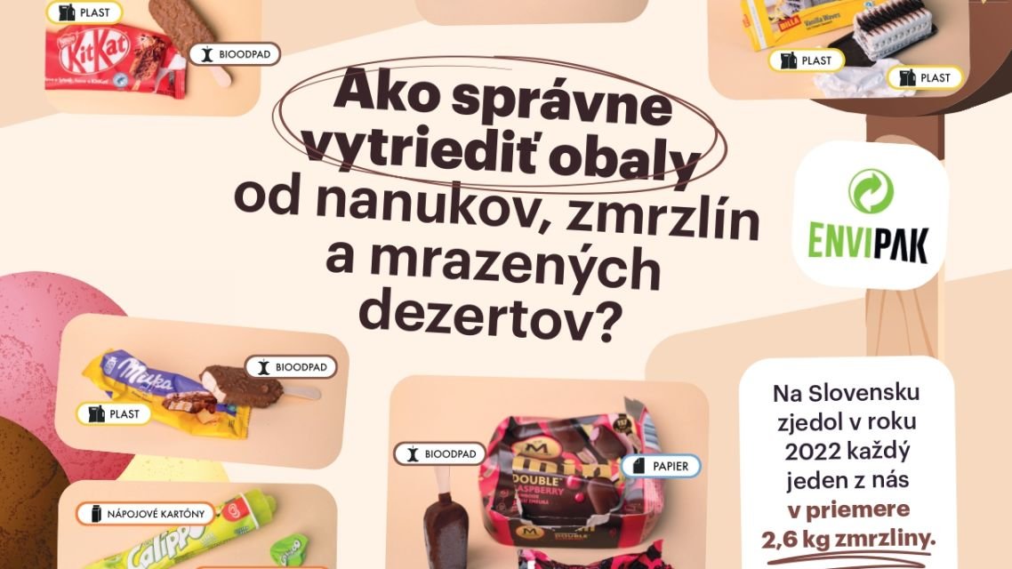 Sezóna nanukov a zmrzliny je tu. Viete správne vytriediť ich obaly? Sezóna nanukov a zmrzliny je tu. Viete správne vytriediť ich obaly?