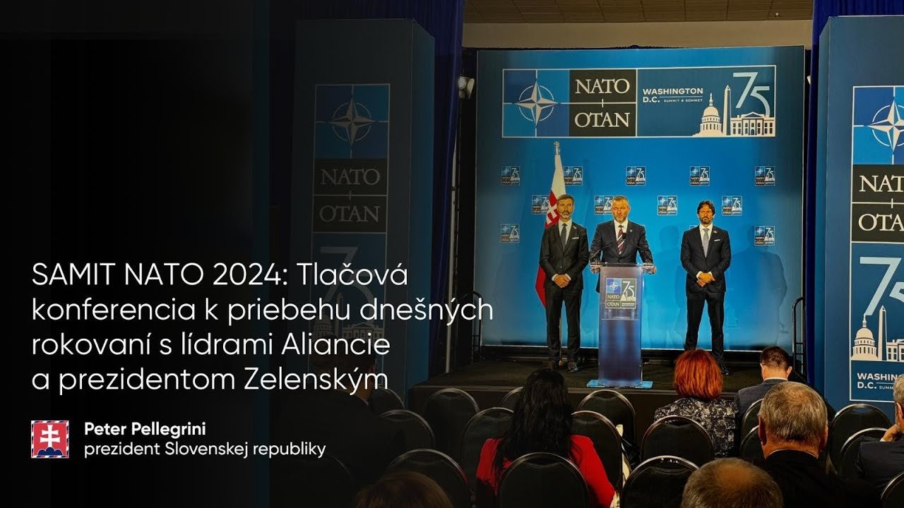 Tlačová konferencia k priebehu dnešných rokovaní s lídrami NATO a ukrajinským prezidentom Zelenským