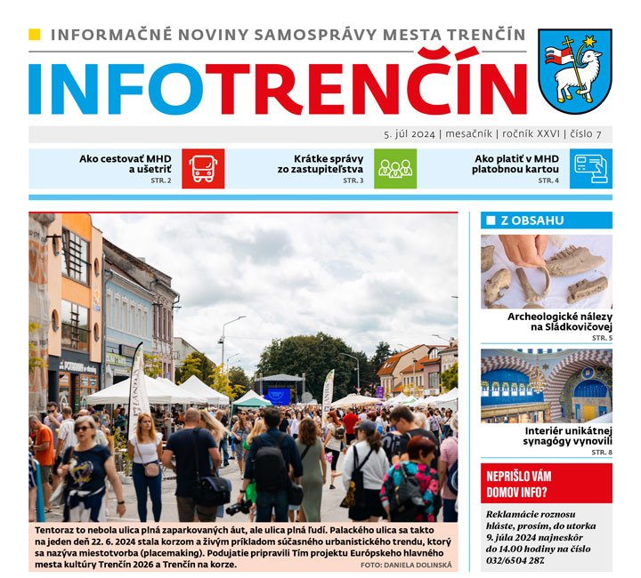 Vyšlo júlové INFO TRENČÍN Vyšlo júlové INFO TRENČÍN