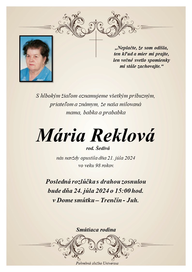 Mária Reklová