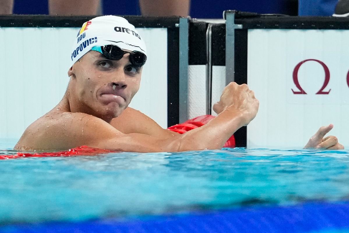 V 200 m voľným spôsobom rozhodovali stotiny. Najrýchlejší bol rumunský plavec