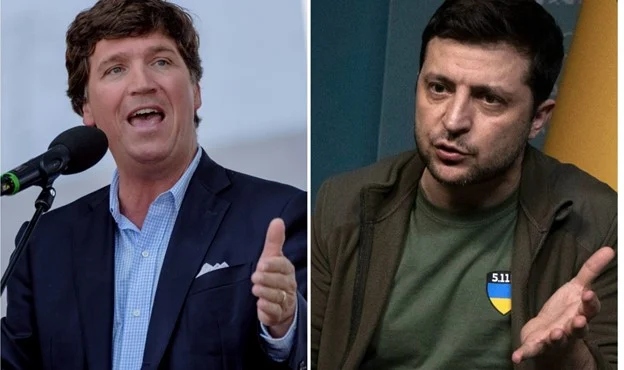 Tucker Carlson připravuje rozhovor se Zelenským Tucker Carlson připravuje rozhovor se Zelenským