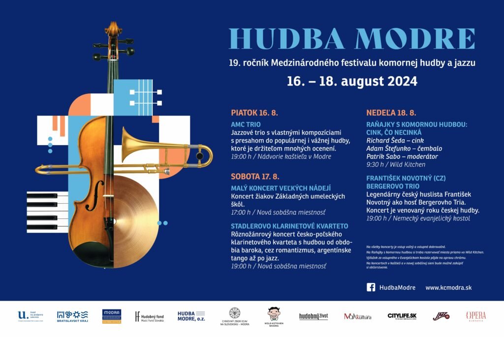 Hudba Modre prináša do malebného vinárskeho mesta klasickú hudbu a jazz v tej najvyššej kvalite Hudba Modre prináša do malebného vinárskeho mesta klasickú hudbu a jazz v tej najvyššej kvalite