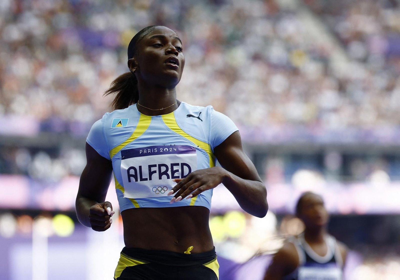 Svätá Lucia má historicky prvú medailu na olympiáde, atlétka Alfredová vyhrala stovku Svätá Lucia má historicky prvú medailu na olympiáde, atlétka Alfredová vyhrala stovku