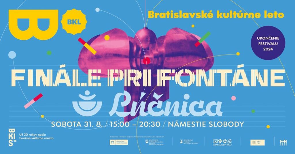 Bratislavské kultúrne leto uzatvorí Finále pri fontáne. Vystúpi Lúčnica i Slovenská filharmónia