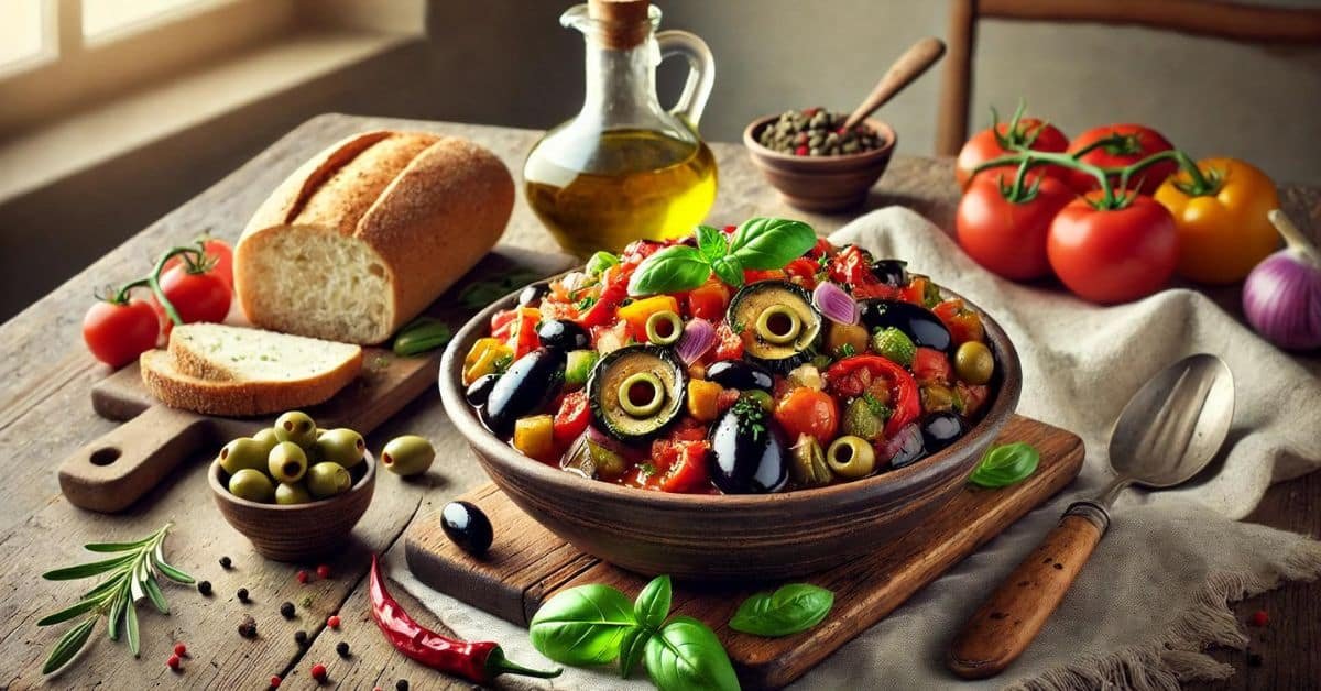 Fantastická Caponata. Výživný sicílsky baklažánový šalát Fantastická Caponata. Výživný sicílsky baklažánový šalát
