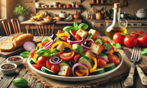 Panzanella. Taliansky chlebový šalát s paradajkami