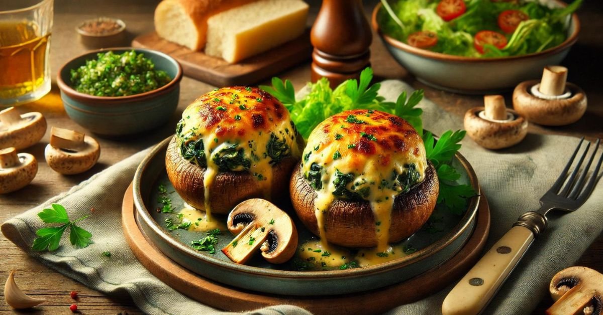 Plnené grilované šampiňóny. Skvelá letná pochúťka nielen pre vegetariánov Plnené grilované šampiňóny. Skvelá letná pochúťka nielen pre vegetariánov