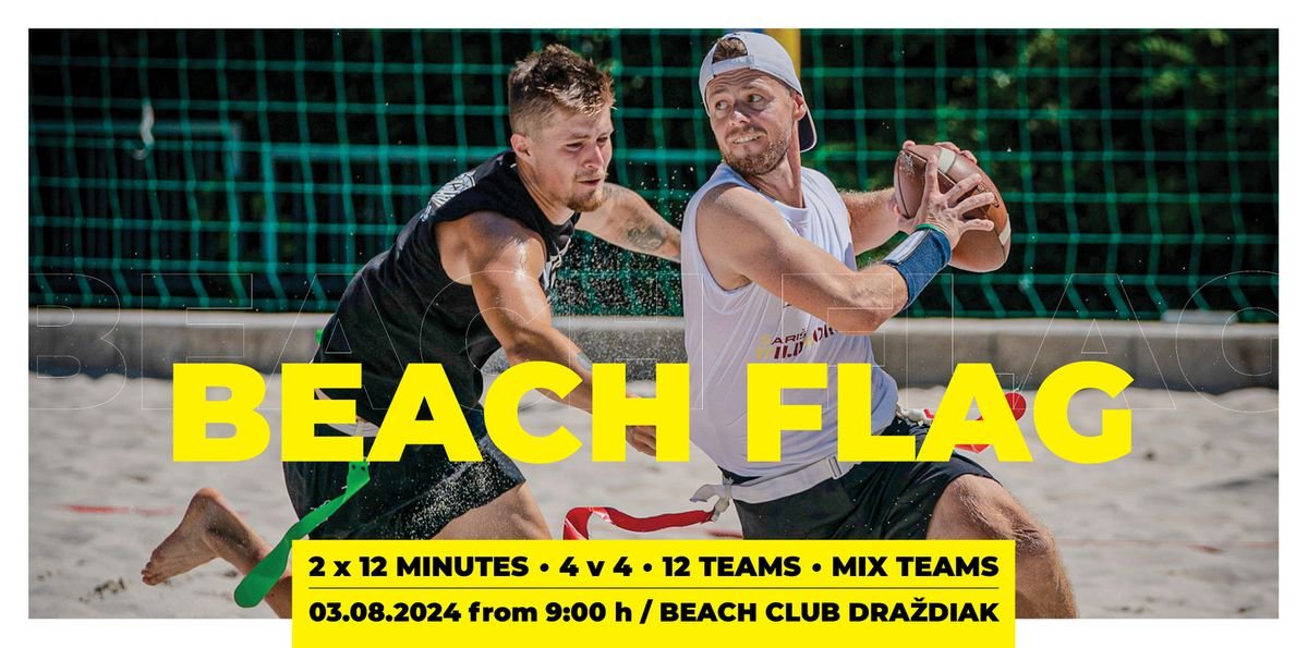 BEACH FLAG je späť! Deň plný športu, zábavy a flag futbalu už túto sobotu na Draždiaku BEACH FLAG je späť! Deň plný športu, zábavy a flag futbalu už túto sobotu na Draždiaku