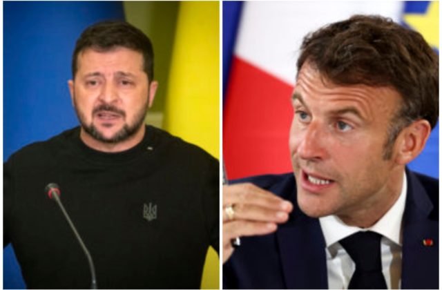 185540_zelenskyj-macron-640x420.jpg Macron a Zelenskyj sa dohodli, Francúzsko vycvičí a vyzbrojí brigádu ukrajinskej armády