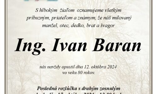 Ing. Ivan Baran