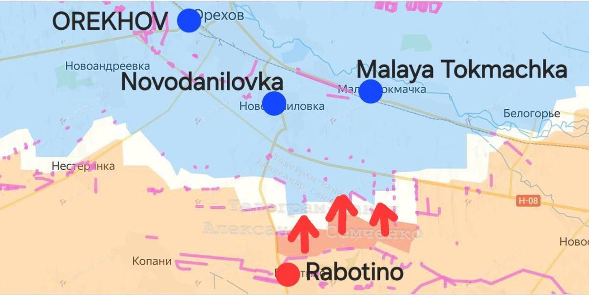 Ruské jednotky prešli do ofenzívy a prelomili obranu Ozbrojených síl Ukrajiny severne od Rabotina Ruské jednotky prešli do ofenzívy a prelomili obranu Ozbrojených síl Ukrajiny severne od Rabotina