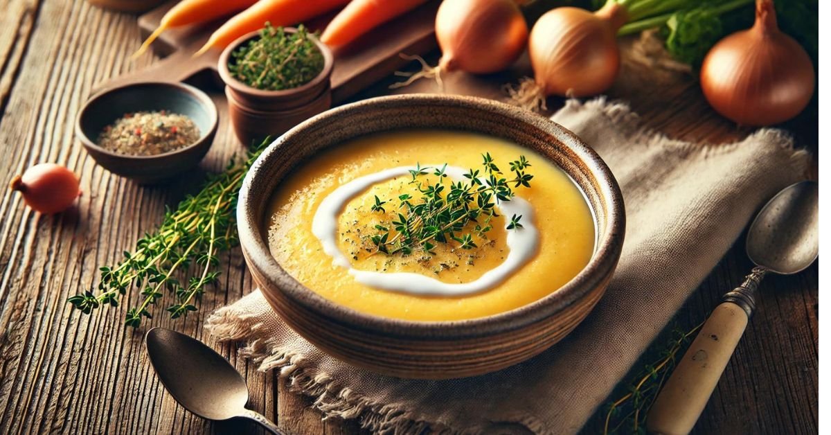 Krémová polievka s polentou – jednoduchý a lahodný recept Krémová polievka s polentou – jednoduchý a lahodný recept