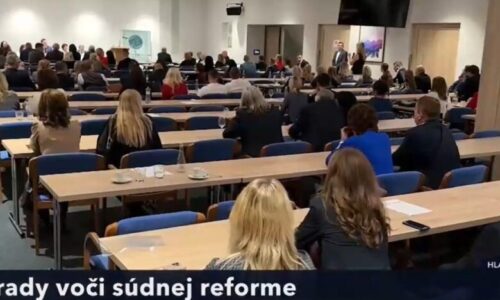 Združenie sudcov Slovenska kritizuje reformu Kolíkovej