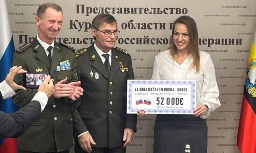 Starosta obce Smilno odovzdal v Moskve desiatky tisíc eur pre Kurskú oblasť, Ozbrojené sily SR sa od jeho aktivít dištancujú (foto)