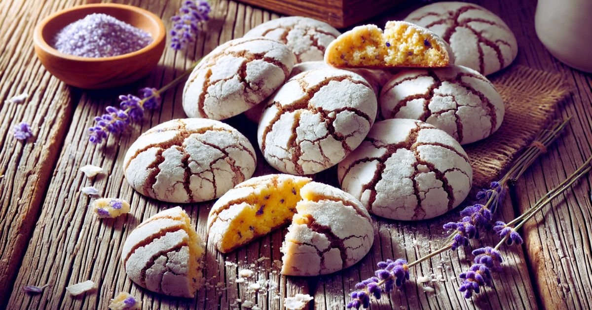 Levanduľové crinkles: Sušienky s jemnou kvetinovou vôňou Levanduľové crinkles: Sušienky s jemnou kvetinovou vôňou