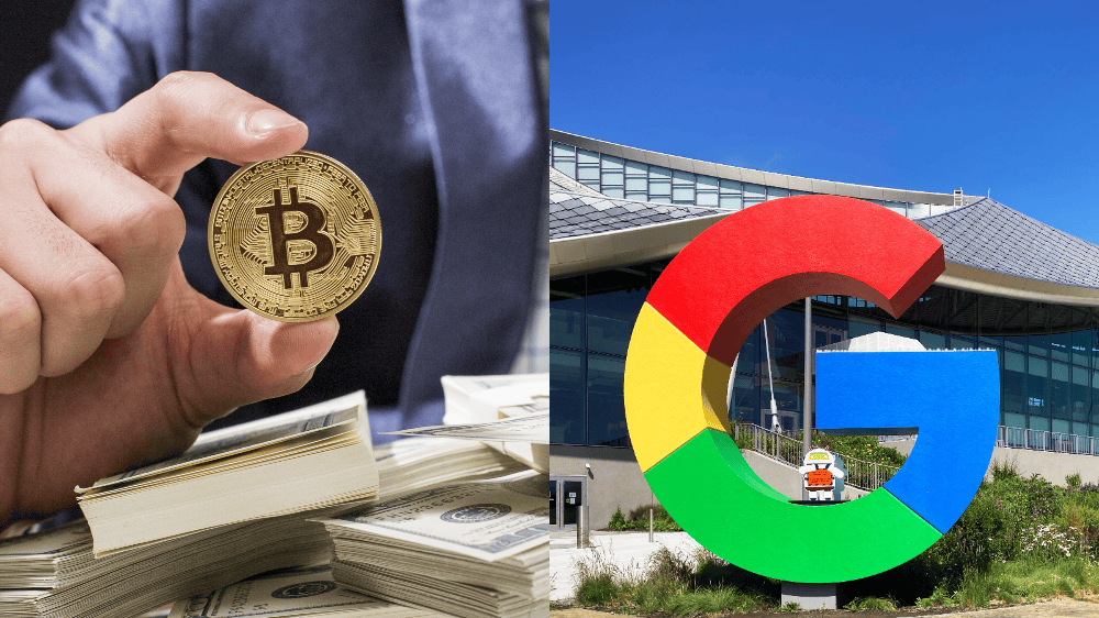 Bitcoin šliape na päty aj Googlu Bitcoin šliape na päty aj Googlu