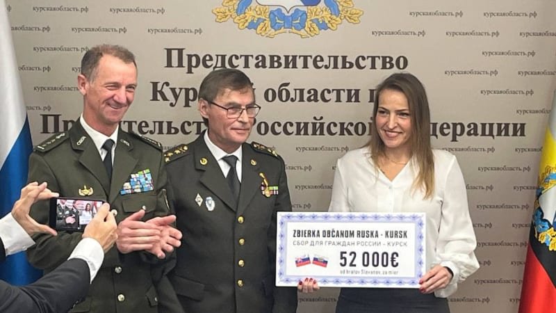 Slovenský starosta předal v Moskvě 52 tisíc eur na Kurskou oblast. Přispěli i Češi, tvrdí Rusko Slovenský starosta předal v Moskvě 52 tisíc eur na Kurskou oblast. Přispěli i Češi, tvrdí Rusko