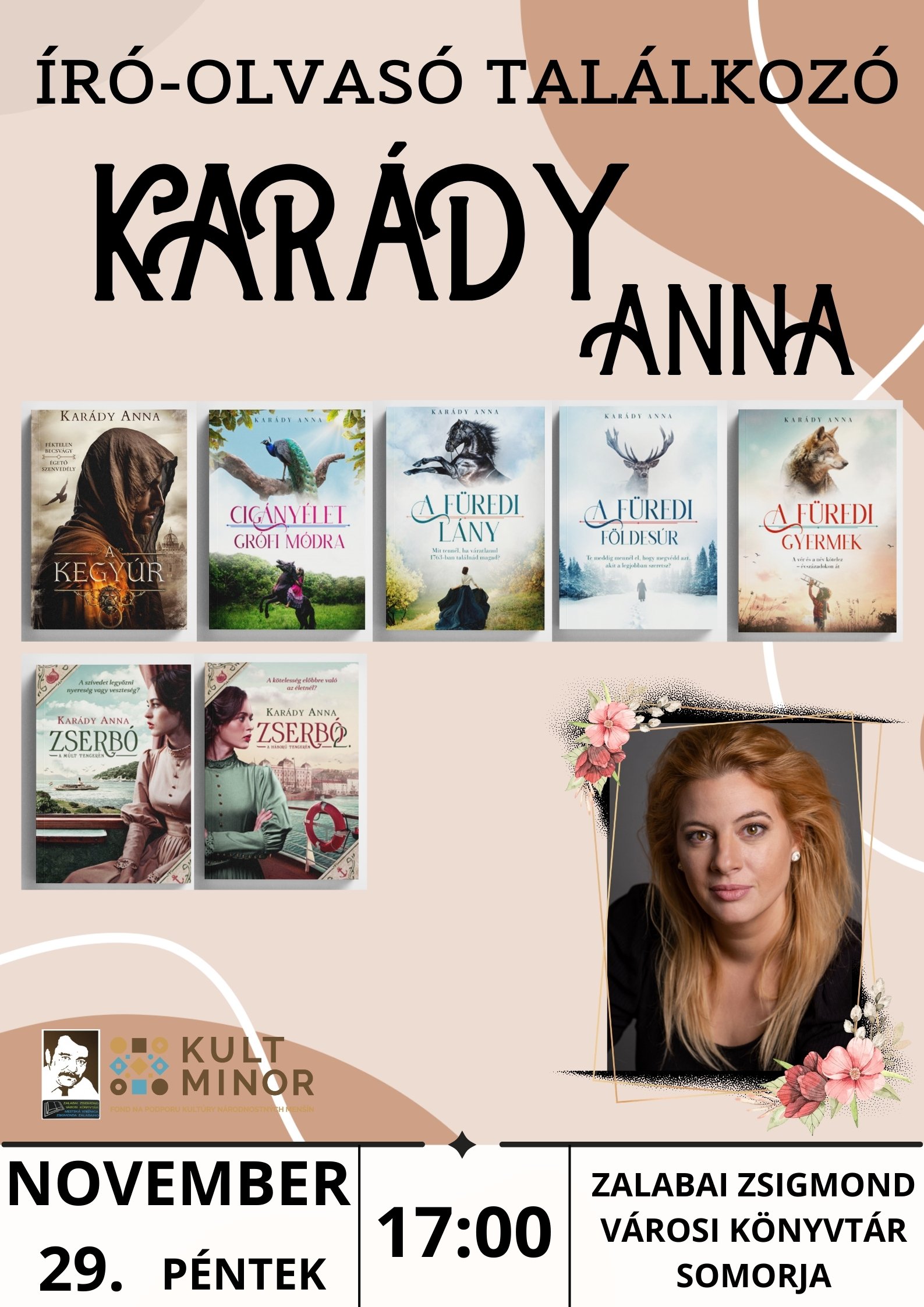V piatok: literárny večer s Annou Karády V piatok: literárny večer s Annou Karády