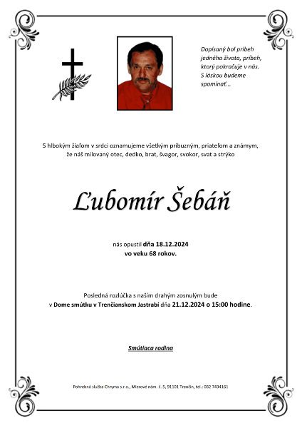 Ľubomír Šebáň Ľubomír Šebáň