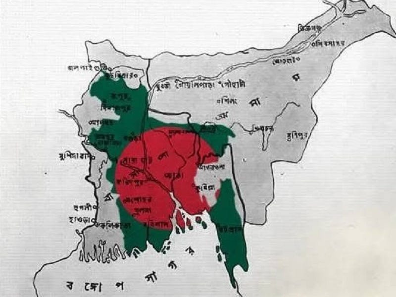 Provokatívna mapa zdieľaná špeciálnym asistentom bangladéšskeho vodcu vzniesla nároky na Indiu