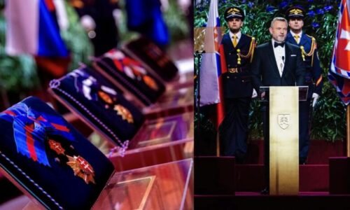 Prezident udelil štátne vyznamenania. Hrdinov máme doma, nemusíme ich hľadať v cudzích lídroch, povedal v prejave