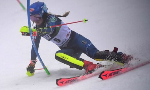 ONLINE 1. kolo slalomu žien v Courcheveli / lyžovanie