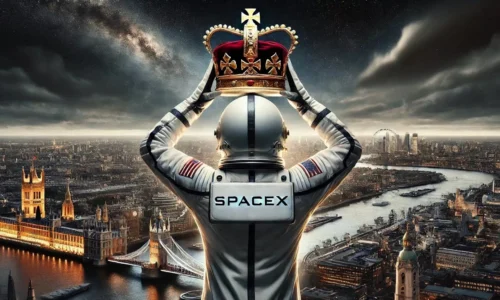 Elon Musk sa snaží získať britskú korunu