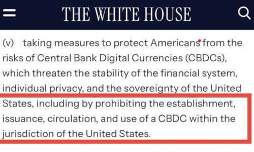 Trump podepsal asi nejdůležitější výkonný příkaz: Zákaz digitálních měn centrální banky (CBDC)