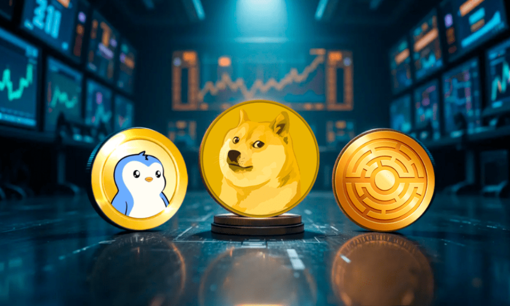 Dogecoin, PENGU a nový MTAUR priťahujú pozornosť investorov