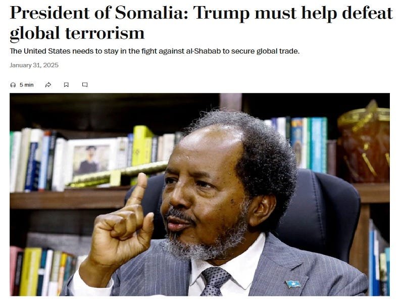 Somálsky prezident prosí Trumpa, aby si ponechal amerických poradcov a pomoc Somálsky prezident prosí Trumpa, aby si ponechal amerických poradcov a pomoc