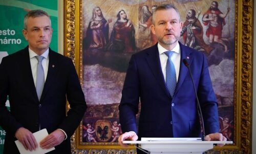 VIDEO: Pellegrini obvinil francúzskeho prezidenta zo snahy podkopávať v Európe úsilie USA a Ruska nastúpiť na mierovú cestu. VIDEO: Pellegrini obvinil francúzskeho prezidenta zo snahy podkopávať v Európe úsilie USA a Ruska nastúpiť na mierovú cestu.