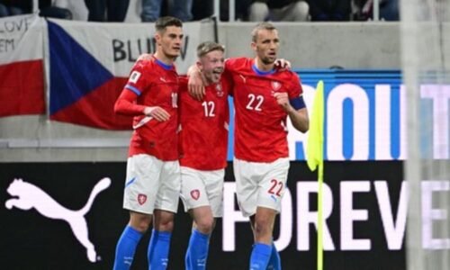 Fotbalisté vezou z Gibraltaru povinnou výhru. Do sítě soupeře nastříleli čtyři góly