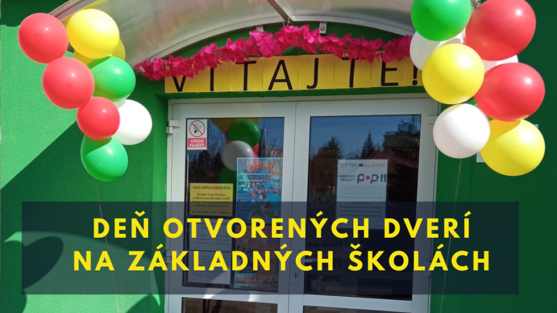 Základné školy otvoria dvere a predstavia sa budúcim prvákom