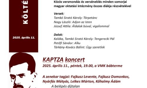 V piatok oslávime Deň maďarskej poézie veršami a piesňami