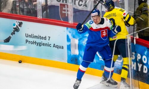 FOTO Pozrite si najlepšie zábery zo zápasu Švédsko – Slovensko na MS v hokeji 2025