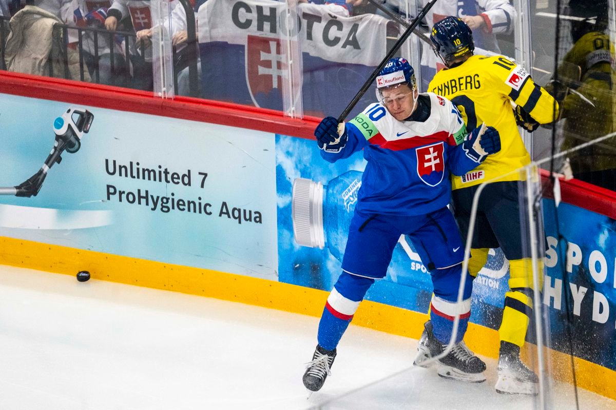 FOTO Pozrite si najlepšie zábery zo zápasu Švédsko – Slovensko na MS v hokeji 2025