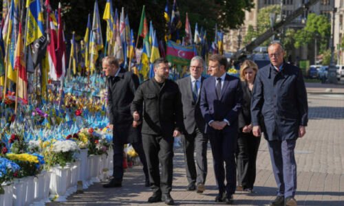 Do Kyjeva prišli lídri Francúzska, Británie, Nemecka a Poľska