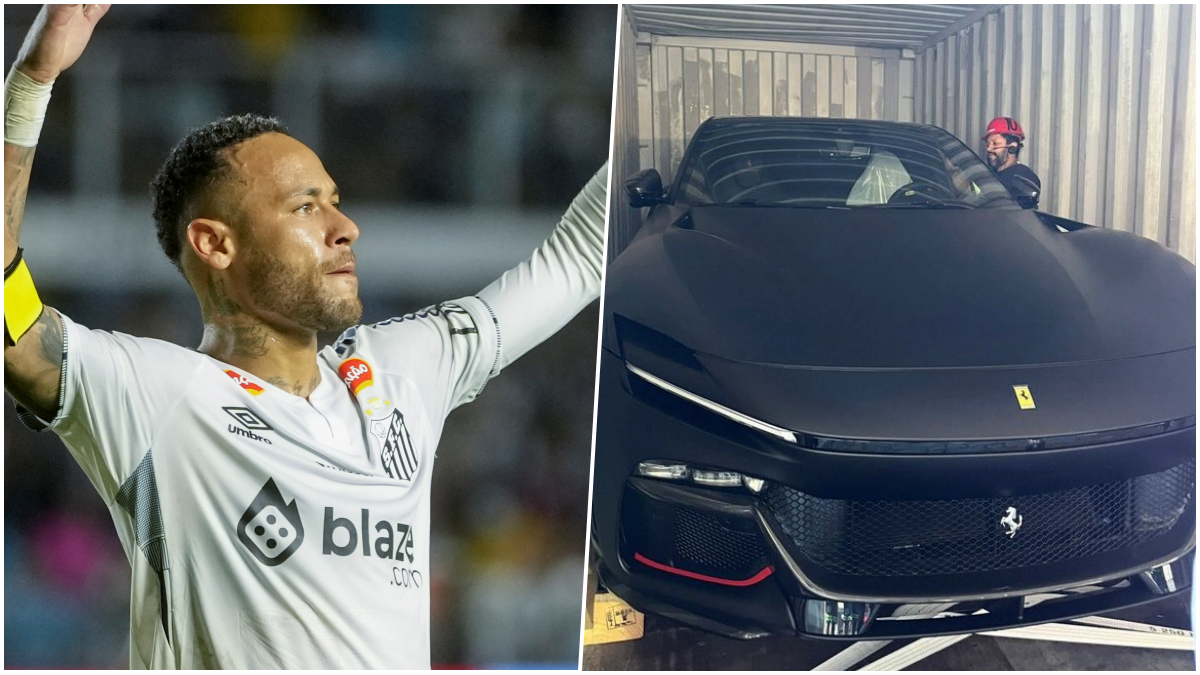 FOTO Neymar sa pochválil ďalším novým autom. Do jeho luxusnej zbierky pribudlo unikátne Ferrari