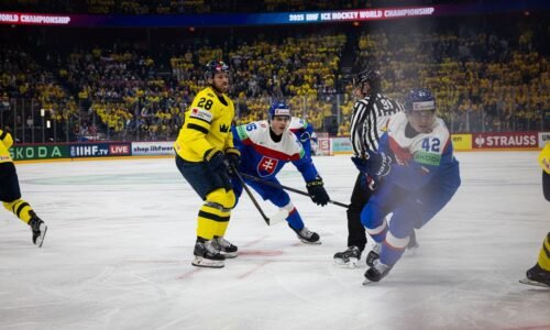 FOTO Prvý zápas Slovenska na MS v hokeji 2025 objektívom ŠPORT.sk. Pozrite si najlepšie zábery