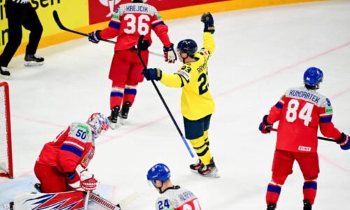 Konec snu o obhajobě zlata. Češi na MS padli se Švédy, proti obří síle příliš chybovali