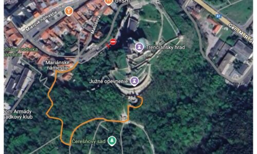 Na Trenčiansky hrad v pracovných dňoch len z Breziny