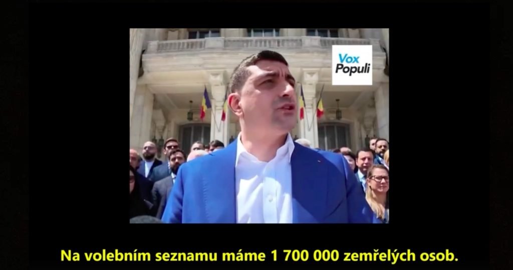 Rumunské volby byly ukradeny za pomoci 18 milionů zapsaných voličů v 19-milionovém Rumunsku, z nichž 1,7 milionu, kteří zajistili pro-evropskému kandidátovi podezřelé vítězství, bylo dokonce po smrti… Rumunské volby byly ukradeny za pomoci 18 milionů zapsaných voličů v 19-milionovém Rumunsku, z nichž 1,7 milionu, kteří zajistili pro-evropskému kandidátovi podezřelé vítězství, bylo dokonce po smrti…