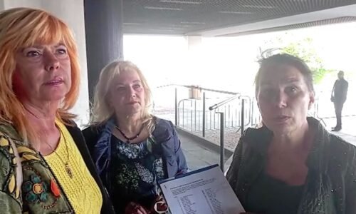 VIDEO: Aktivisti odovzdali poslancom list, v ktorom vyjadrujú znepokojenie nad výstavbou stoviek veterných parkov na Slovensku a vyzývajú k zastaveniu ich budovania z dôvodu ohrozenia zdravého života a neprijateľných zásahov do celého životného prostredia