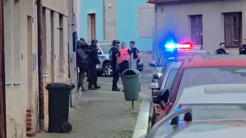 Dva mrtví po střelbě v Kostelci nad Černými lesy. Podezřelého i se zbraní zadržela policie