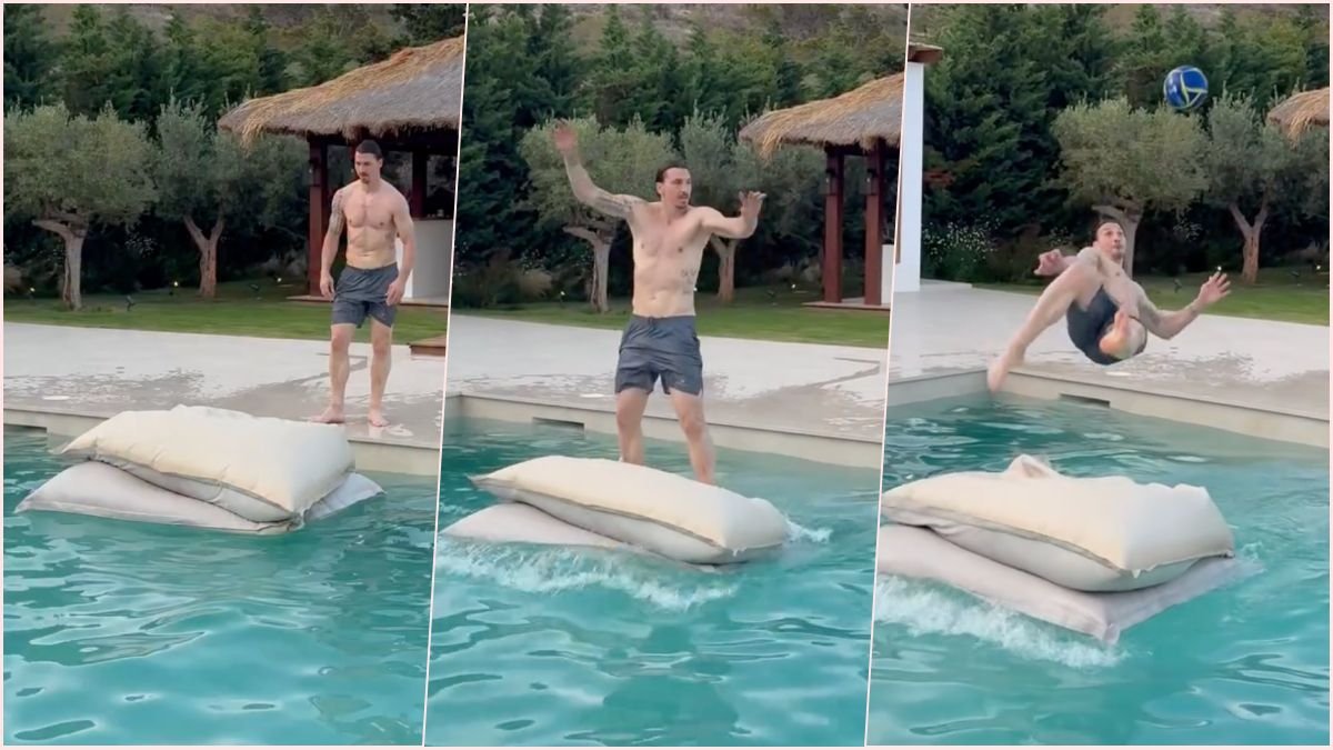 VIDEO To čo bolo? Zlatan Ibrahimovič predviedol v bazéne brilantný kúsok